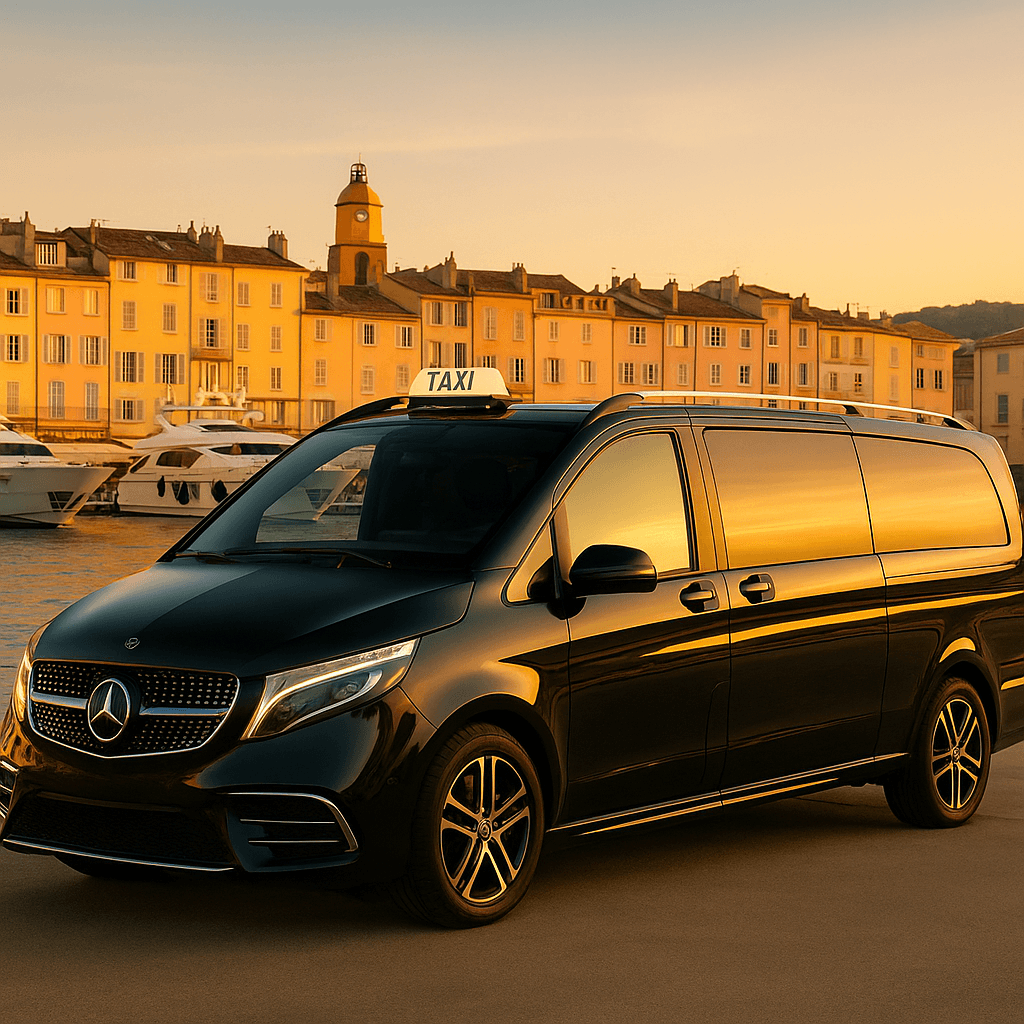 Taxi Antibes → Saint-Tropez : Transfert Premium vers le Port et les Plages de Pampelonne